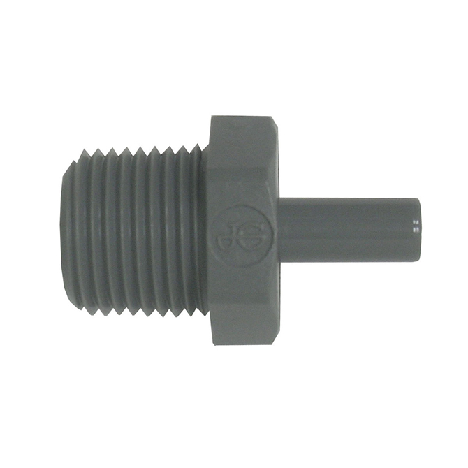 (image for) John Guest PI050823S Stem Adapter 1/4 Stem x 3/8 MPT (10) - Click Image to Close